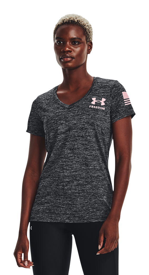 Freedom Tech V-Neck Short-Sleeve T-Shirt for Ladies